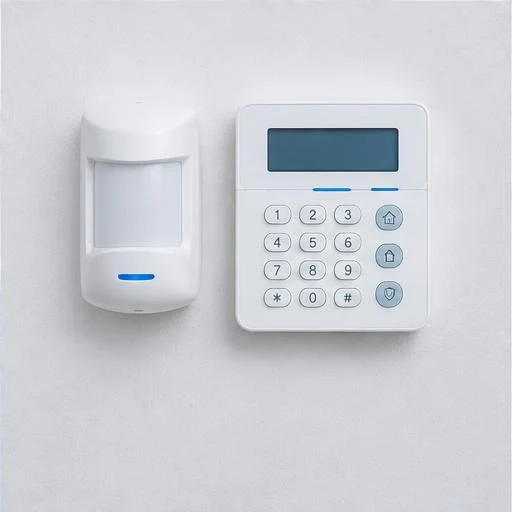 Sensor de movimento e painel de um sistema de alarme